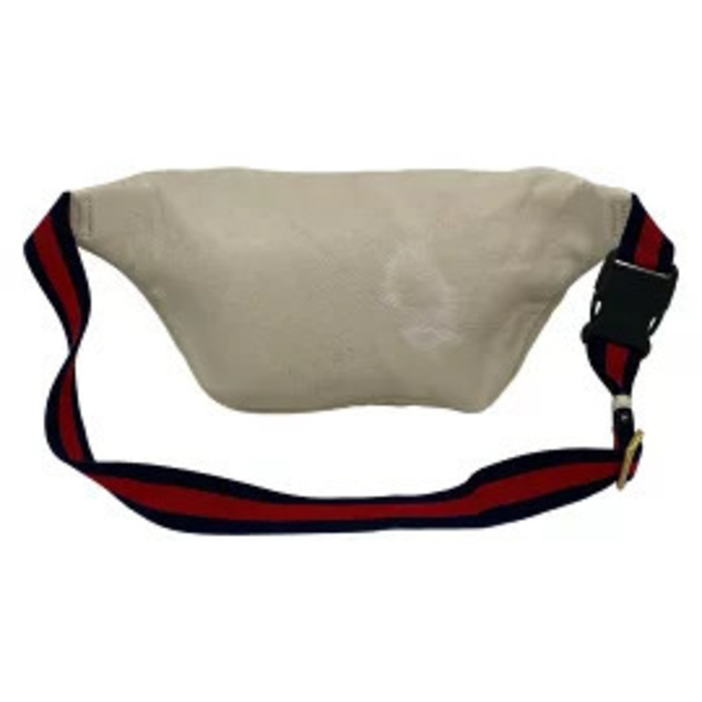 Gucci Waist Pouch Clutch Ivory White Green Multi Leather - Picture 2 of 5
